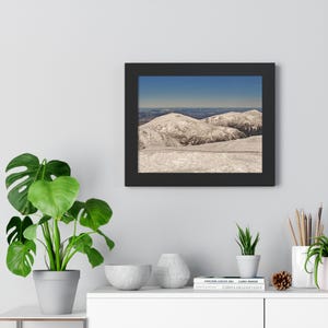 Mount Washington Presidential Range 14x11 Frame Wall Art, NH  Presidential Range Wall Decor, Franconia Notch, NH 4000, Ski House Wall Art