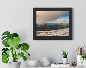Mount Washington Winter Photography, White Mountains NH Wall Art, Franconia Notch Landscape Print, New England Decor