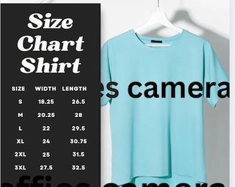 Comfort Colors 1717 Unisex T-Shirt Größentabelle: Mockup Bild & Video (Digitaler Download)