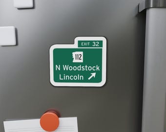 Exit 32 New Hampshire magnet, Lincoln NH souvenir magnet, White Mountains NH magnet, Kancamagus Highway magnet, NH Souvenir, Cool nh magnet