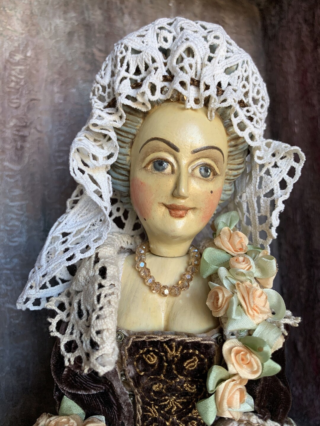 Poupée D'art OOAK – Rococo French Fashion – Pâte Polymère – Anna Altuncu