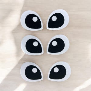 Vilten ogen voor amigurumi-ogen voor knuffels Selecteer je maat Vilten ogen voor gehaakte knuffels Vilten ogen voor gebreide ogen