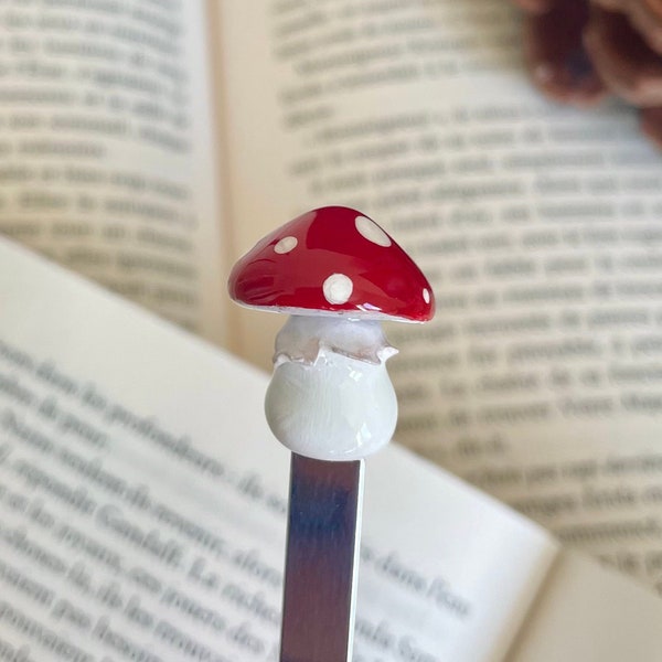 Marque-page champignon - cadeau lecteur fantastique