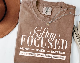 Stay Focused SVG: Gym Shirt Design, Motivational Quotes, Inspirational Saying, Sublimation Design, Positive Affirmations, Cricut Design