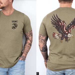Disegno PNG con aquila della bandiera americana - PNG militare: PNG patriottico, PNG con maglietta dei veterani, PNG USA, PNG della libertà, file di trasferimento DTF, file di stampa DTG immagine 6