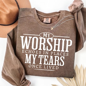 My Worship Echoes Svg, Christian Streetwear Faith Design, Worship Leader Gift, Religious Praise and Worship Png
