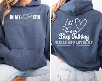 Let Them Keep Talking While You Level Up Svg Png, Inspirational Svg, Sleeve/Front Back Design, Positive Affirmation Svg, Original Design