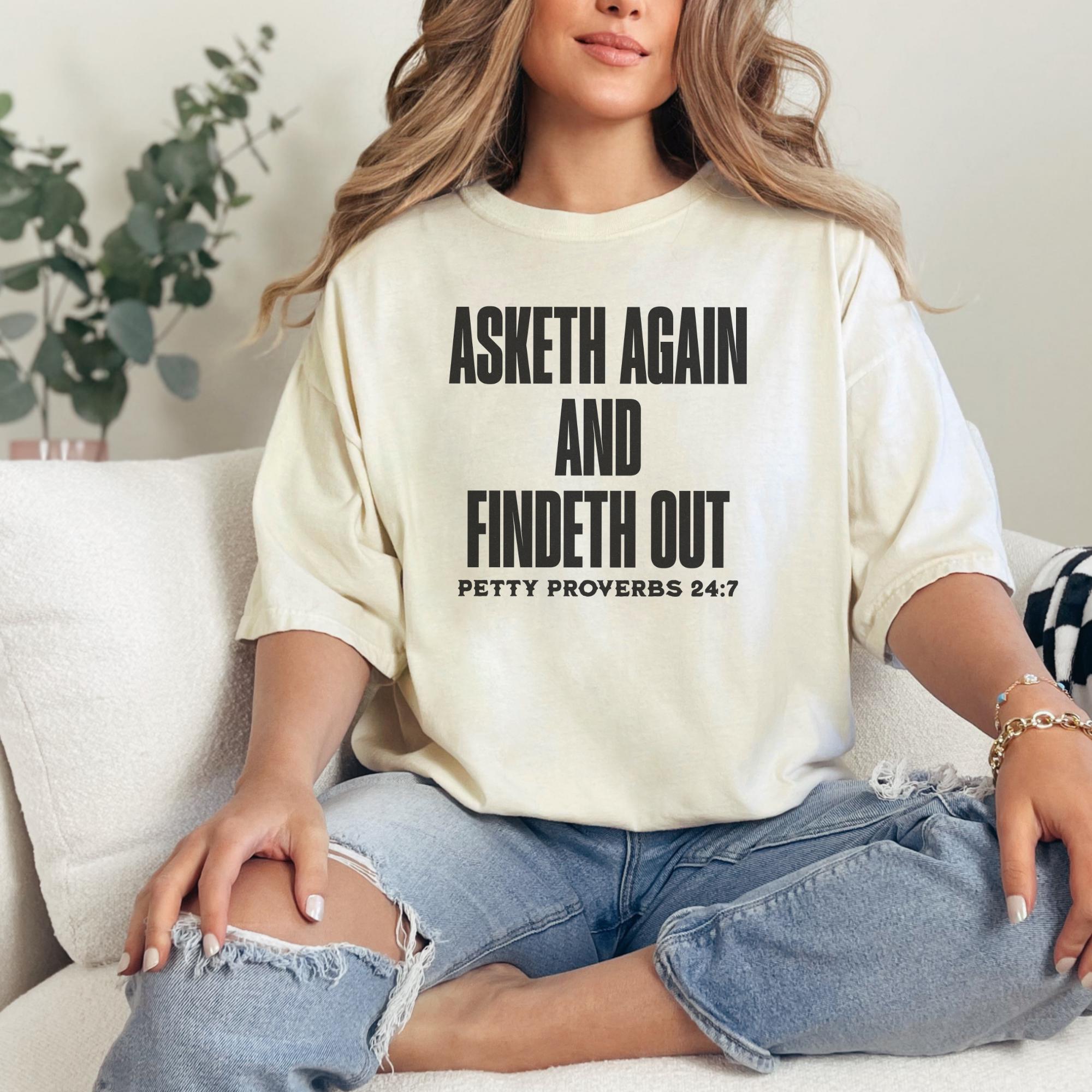 Asketh Again and Findeth Out Svg, Petty Proverbs SVG, Christian PNG ...