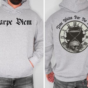 Il tempo non aspetta nessuno - Grafica, Stampa su richiesta, PNG motivazionale, Streetwear motivazionale, Sublimazione per t-shirt, File di trasferimento DTG DTF immagine 4