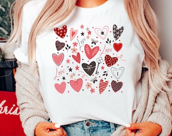 Heart Collage Design: Valentine's Day Sublimation (SVG, PNG)