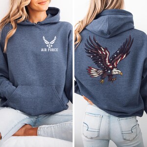 Disegno PNG con aquila della bandiera americana - PNG militare: PNG patriottico, PNG con maglietta dei veterani, PNG USA, PNG della libertà, file di trasferimento DTF, file di stampa DTG immagine 1