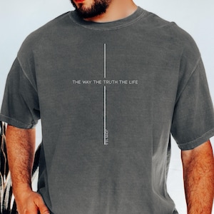 El Camino La Verdad La Vida SVG, Cita Cristiana Juan 14:6, Diseño de Versículo Bíblico Fe, Gráfico Religioso para Camiseta de Jesús
