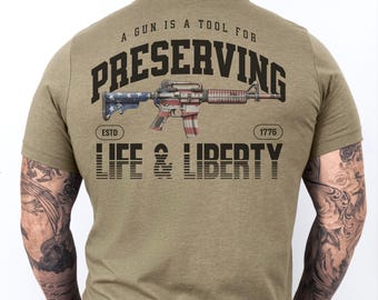 Life & Liberty Png, 2nd Amendment,  Sublimation Design, inspirational Quote, Motivational, Freedom, Patriotic Tshirt Print, Commercial Use