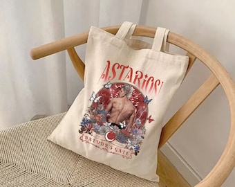 Astarion tote bag Baldurs gate 3 tote bag Astarion approved Astarion Merch Girl dinner Bloodless Gamers Gift