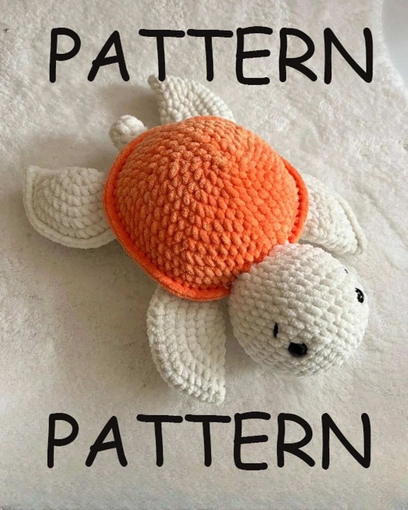 Turtle Crochet Pattern, Amigurumi Plushie Pattern,Amigurumi Turtle Pattern, Crochet Doll Pattern PDF image 1