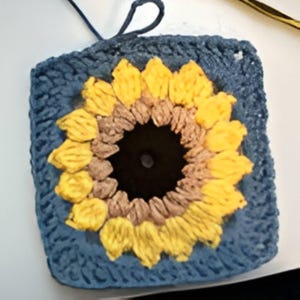 Sunflower Granny Square Crochet Pattern Bundle (PDF)