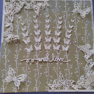 Collection de papillons, création de cartes, cadres de boîte, scrapbooking x 50