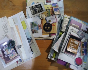 Scrapbooking, junk journal mixed ephemera mixed set