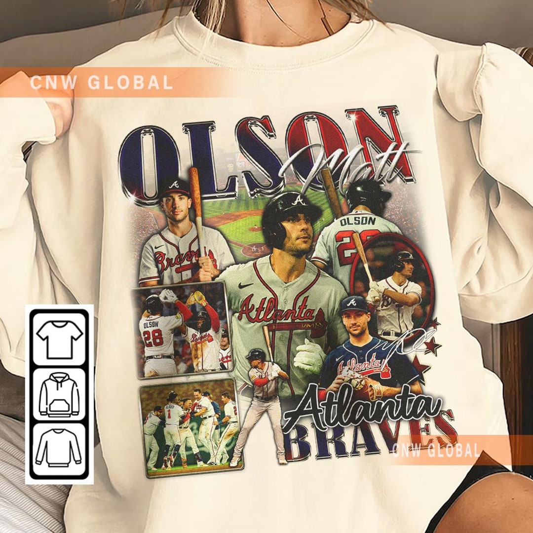 AliciaCallum Matt Olson Atlanta Baseball Shirt, Braves Baseball Shirt Christmas Gift Unisex, Baseball 90s Vintage Fan Gift 2709PTTH