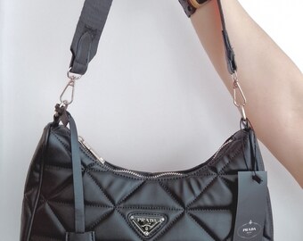 Luxury Black Prada shoulder Bag/Stylish Crossbody bag