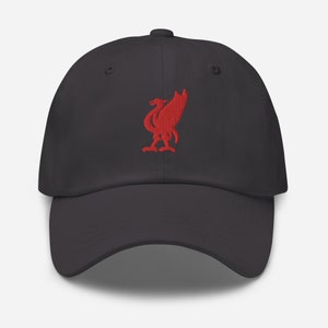 Liverpool FC Badge Embroidered Baseball Cap | Adjustable Unisex Fan Hat | You&#39;ll Never Walk Alone Gear