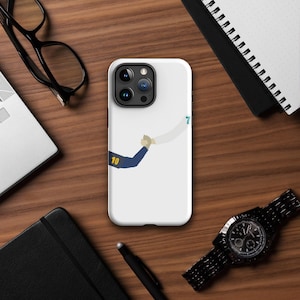 Messi and Ronaldo Handshake Print Tough iPhone Case | Iconic Duo Design | Protective and Stylish