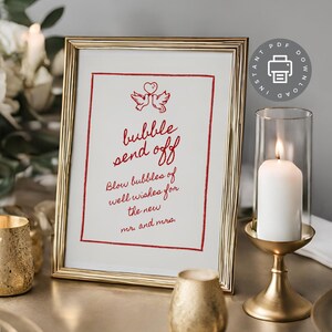 Bubble Send Off Sign, Printable Wedding Sign, Blow Bubbles Of Well Wishes For The New Mr And Mrs, Blow Bubbles Of Well Wishes Poster A19