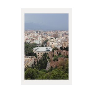 Malaga Spain Photography Print 4 - Fort Print, Malaga City Print, Urban Print, Home Decor, Wall Decor, Color Travel Photograph, Gift