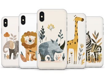 Kids Safari Animal Phone Case Cover