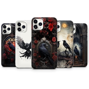 RAVEN GHOTIC vogel telefoon case cover voor Pixel Samsung iPhone Huawei 11 12 13 14 6 22 23 Ultra Fe Pro Max 15 16 Z3