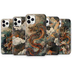 JAPANESE DRAGON phone case Japanese style CLOUDS phone case cover for Pixel Samsung iPhone Huawei phone Z56