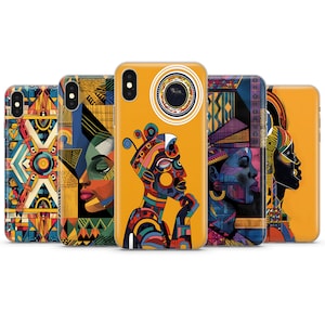NDEBELE ART Inspired phone case AFRO aesthetic pattern phone case cover for Pixel Samsung iPhone Huawei phone Z92