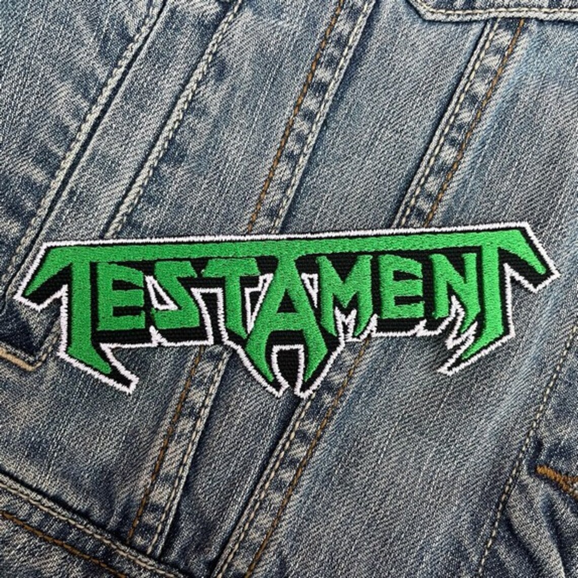 Testament 5 Embroidered Patch Badge Applique Iron On Etsy