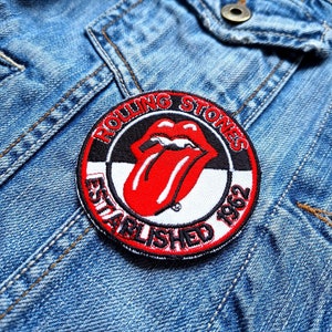 Rolling Stones Patch, Sequin Patch, Large Tongue Patch, Iron On 