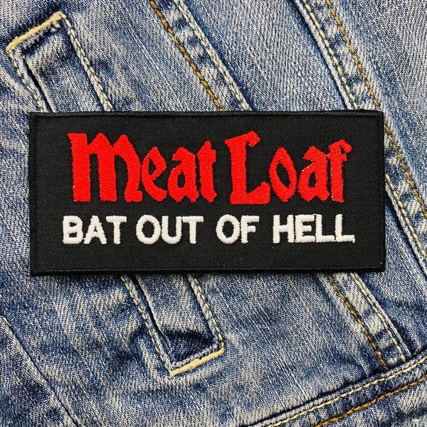 Meat Loaf Bat Out Of Hell 382471 Embroidered Patch Badge Applique Iron on