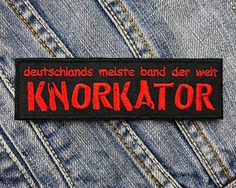 Knorkator gestickter Aufnäher Badge Applikation zum aufbügeln