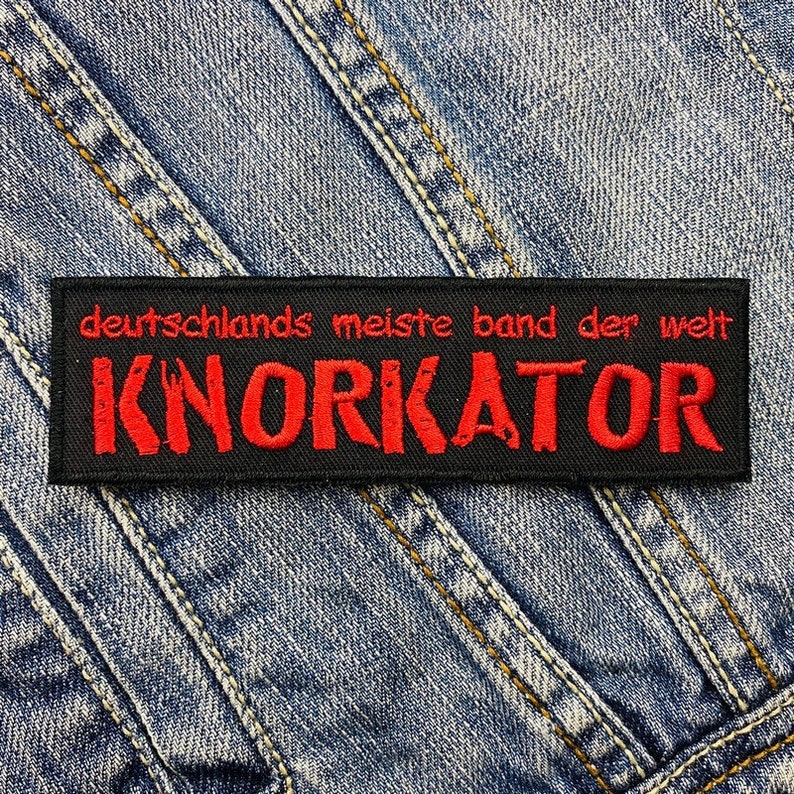 Knorkator gestickter Aufnäher Badge Applikation zum aufbügeln Bild 1