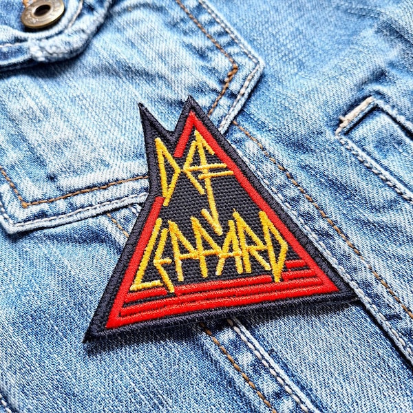 Def Leppard Hard Rock Band 2 381975 Embroidered Patch Badge Applique Iron on
