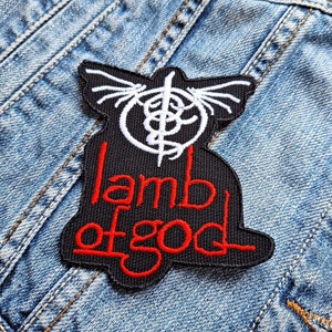 Lamb Of God Heavy Metal Band 1 382386 Embroidered Patch Badge Applique Iron on