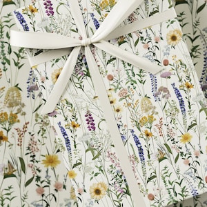 Carta da regalo botanica - Confezione regalo premium, Collezione botanica, Floreale, Design unico, Regalo di compleanno, Beige