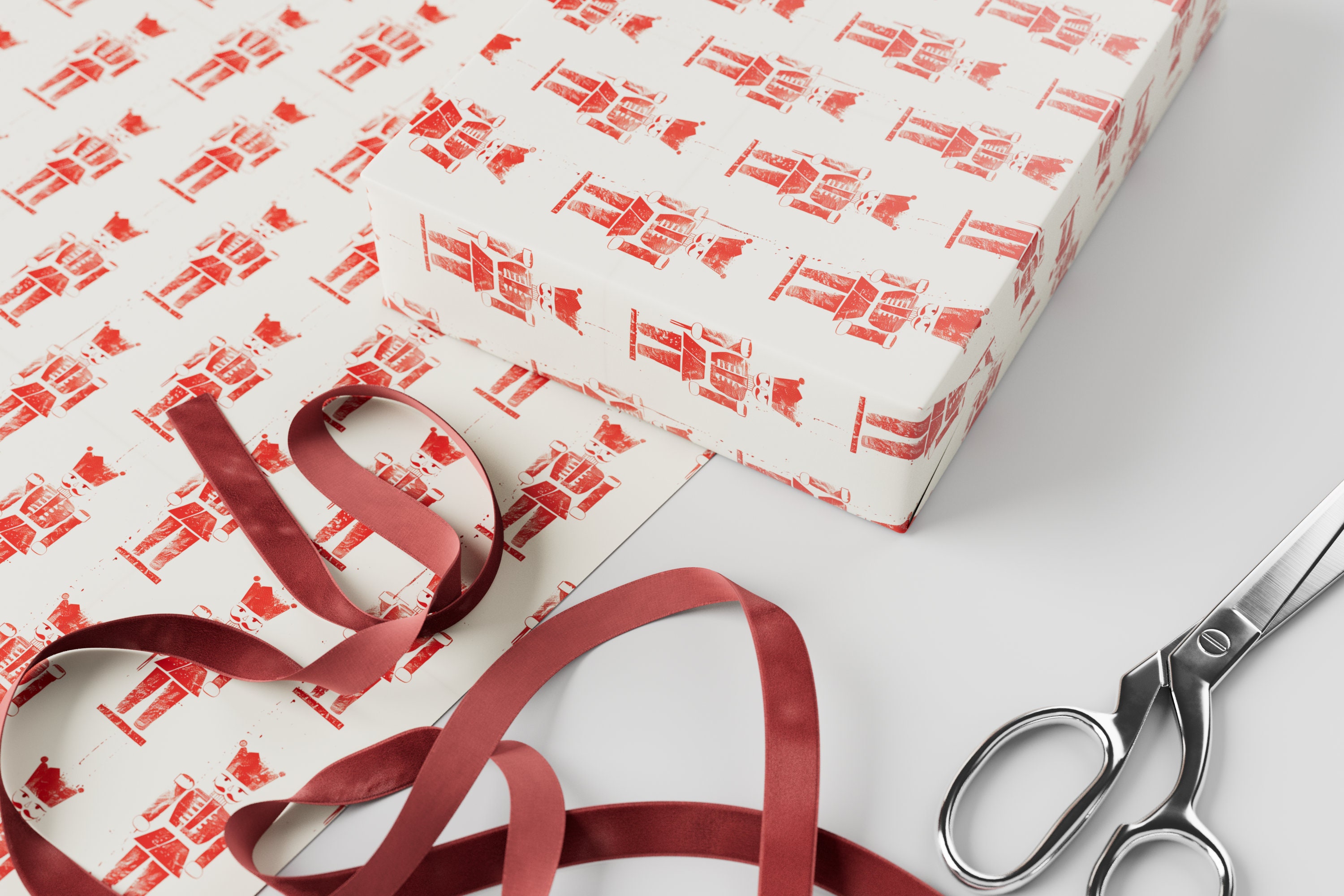 Nutcracker Wrapping Paper - Premium Gift Wrap, Christmas Collection ...