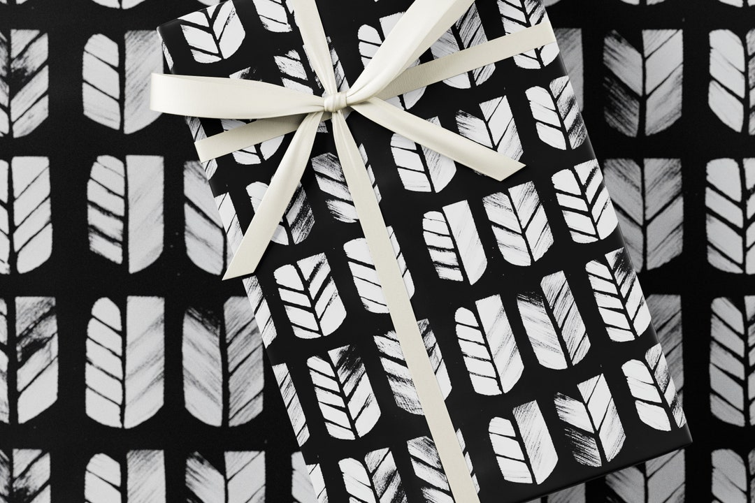 Block Print Wrapping Paper - Premium Gift Wrap, Block Print Collection ...
