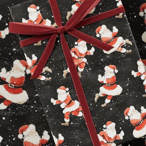 Carta da regalo di Babbo Natale - Carta da regalo di alta qualità, collezione natalizia, design vintage, motivo divertente, regalo festivo, carta da regalo per le feste