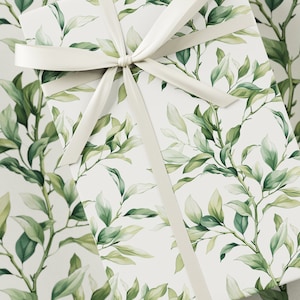 Carta da regalo di nozze - Confezione regalo premium, collezione per il giorno delle nozze, design floreale, botanico, regalo per addio al nubilato, verde oliva