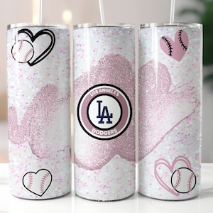 Dodgers Tumbler Wrap Sublimation, 20oz Skinny Tumbler Sublimation Design, LA Dodgers Tumbler Wrap Png, Los Angeles Dodgers, Baseball Glitter