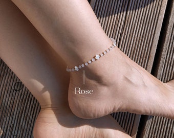 Dainty modern beaded anklets, beach anklets, delicate anklet, cute anklets, gift for her, dainty jewelry, elegant look accessories, anklets