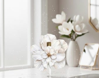 Botella de recuerdo floral (VACÍA) / Recuerdo decorativo hecho a mano para boda o despedida de soltera