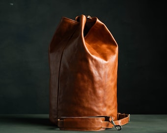 Gym Bag, Personalized Leather Carry on Bag, Cabin luggage, Sports City Bag, Everyday Bag for Men, Shoulder Crossbody Bag