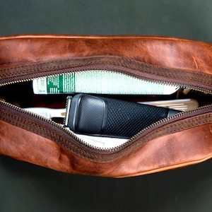 Cosmetic Bag made of Leather