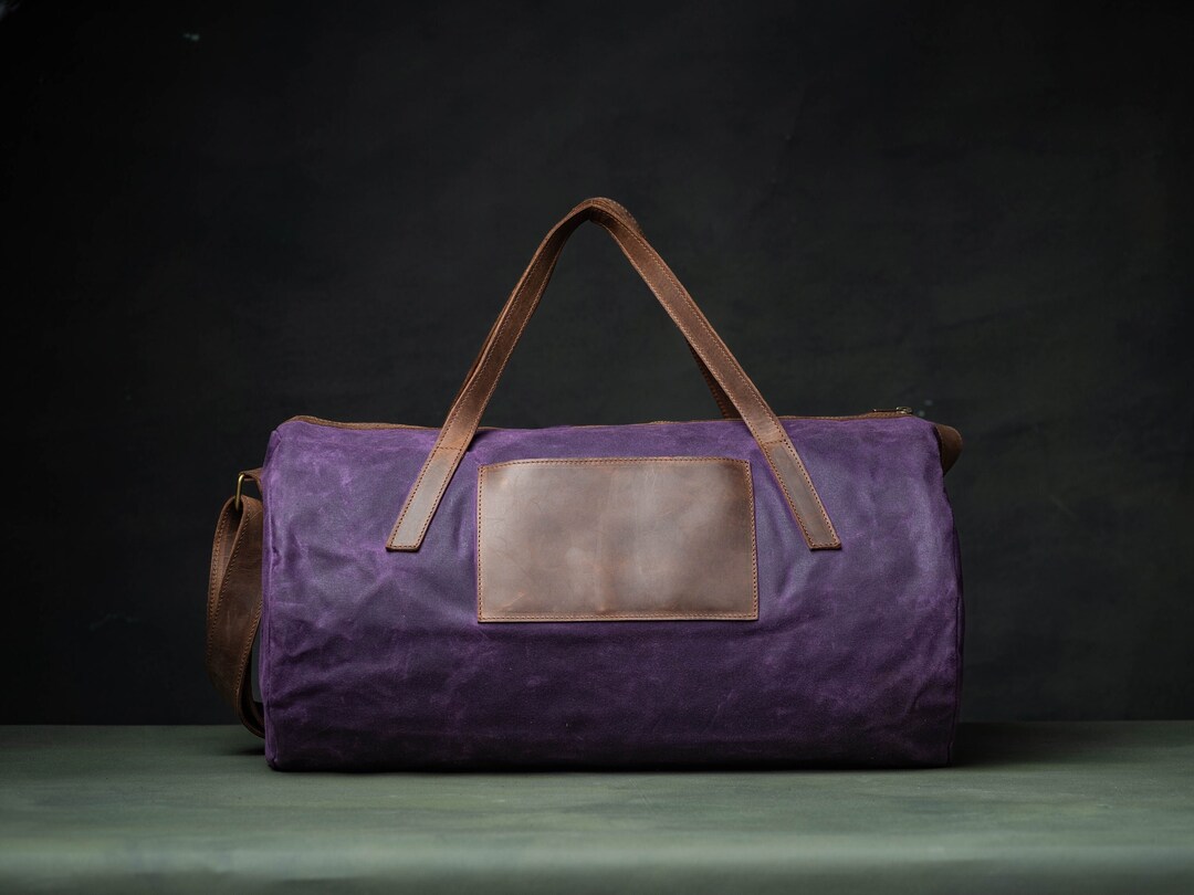 Purple Travel Bag Weekender Bag Cabin Bag Personalized Etsy